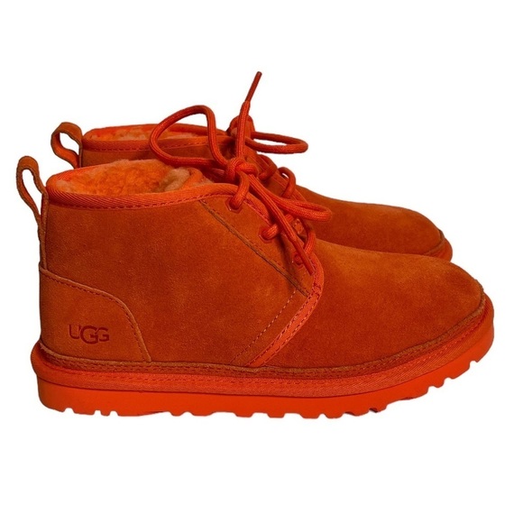 UGG Neumel Women’s Chukka Casual Suede Boots Orange Soda - Picture 1 of 9